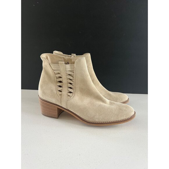 Paul Green Vienna Chelsea beige suede Boots size US 7 - Picture 2 of 10